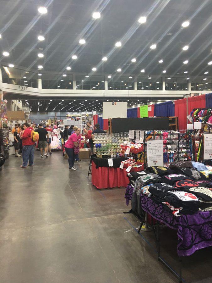 Visitors walk around the 2016 Cincinnati Comic Expo.