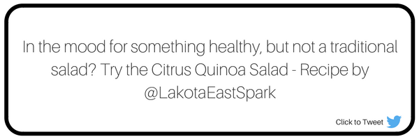 Gabbie Behrman Citrus Quinoa Salad Recipe by Lakota East Spark Online at Lakota East High School Newsmagazine