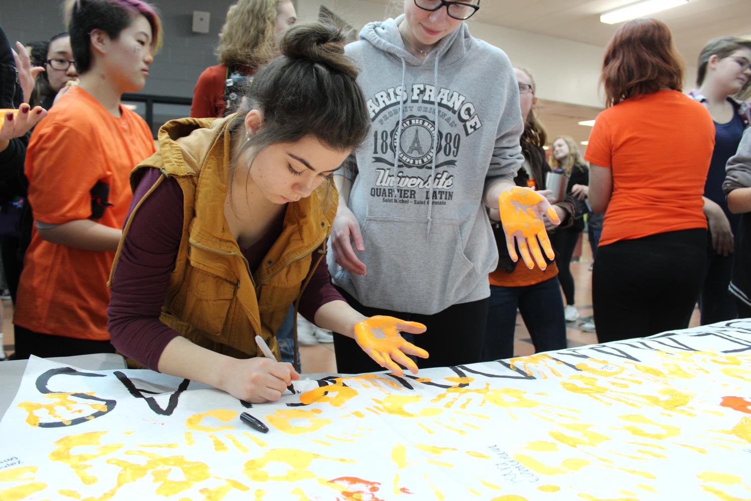 Protest Lakota East High School Lakota East Spark Newsmagazine Online Story by Katey Kruback, Interviews by Broc Nordmark, Leah Boehner, Amy Bohorfoush | Photos by Meredith Niemann, Kara Harris, Lucy Hartmann, Susanna Merli, Caroline Bumgarner School Walk-out walk-in protest guns school shooting