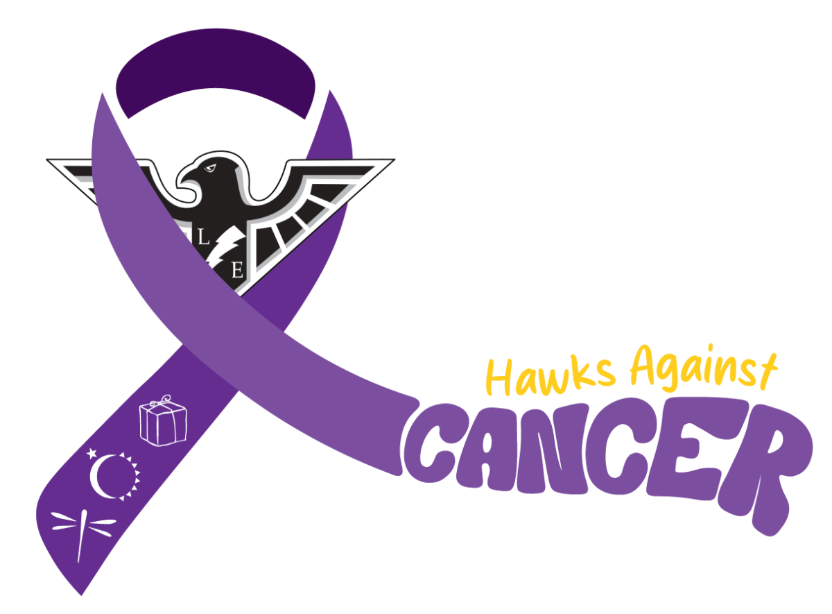 Hawks Against Cancer logo created by Morgan Messerschmitt, used with permission.