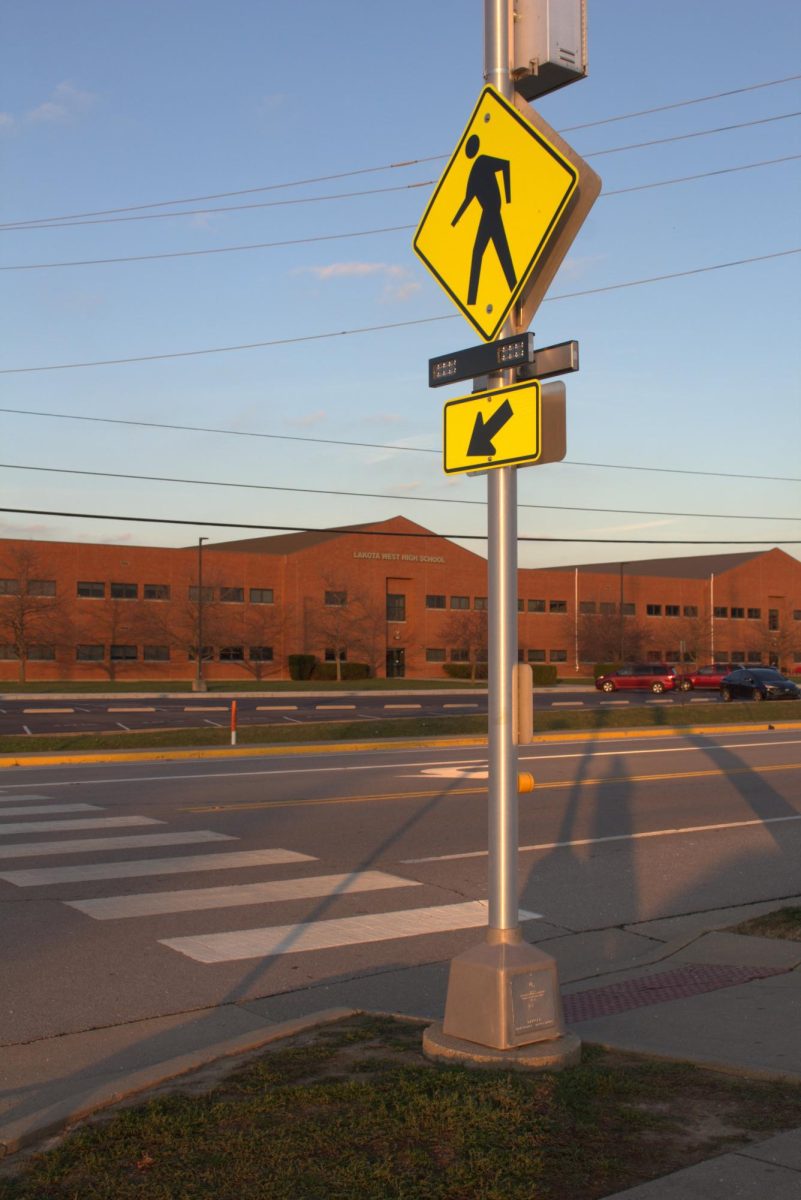 The West Chester Rd. crosswalk near the West High School. New safety measures have been put in place since the accident in September.