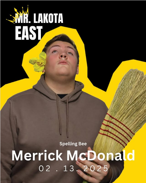 East senior and three-year participant, Merrick McDonald. (Photography by Gabrielle Troutman, graphic by Will Huelskamp)