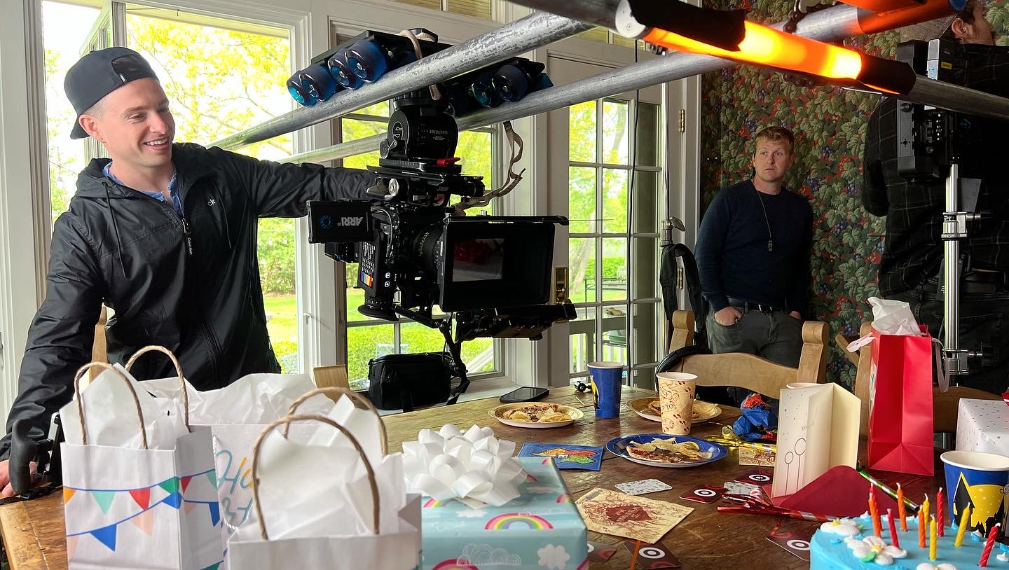 Cincinnati-based Director Zach Daulton on set. He specializes in narrative commercials, short films, and documentaries. 