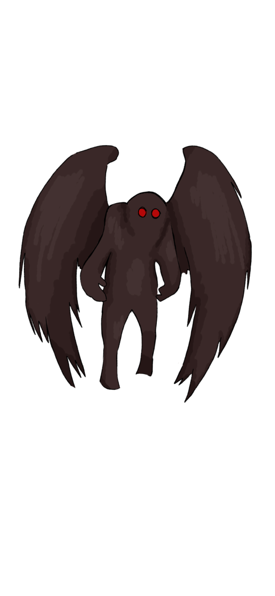 Mothman is a crpytid believed to be seen on the corner of Ohio and West Virginia in Point Pleasant. He was first spotted by a group of people traveling who said the creature was large, black, and had glowing red eyes with a bird-like shape. The popularity of Mothman grew and Point Pleasant, which is home to the Mothman Museum, holds a yearly festival dedicated to him.
